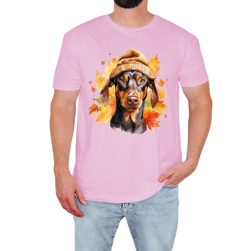 Funny doberman mens - mens, t-shirt