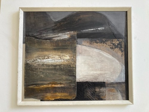 Vintage oil painting abstract - painting,
