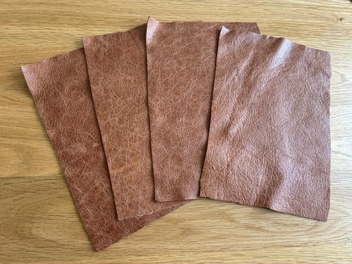 Pack tan leather pieces - pack,