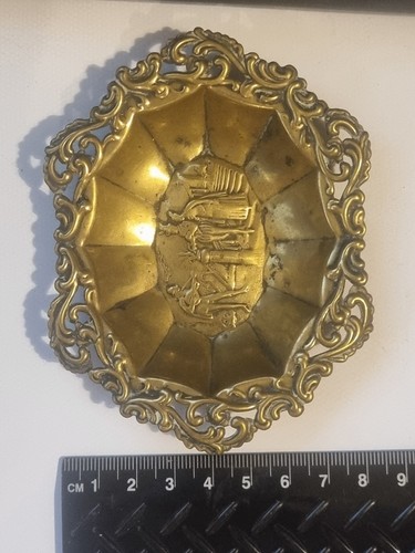 Victorian ornate brass trinket - ornate,