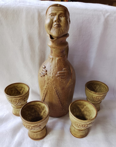 Vintage pottery novelty wine - novelty,