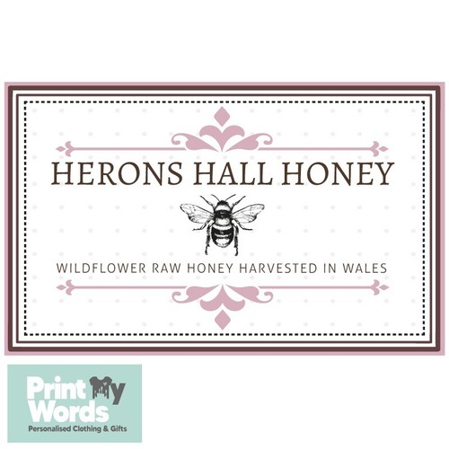 Personalised honey jar - jar, labels