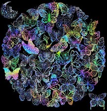 UK 100 X Butterfly Holographic