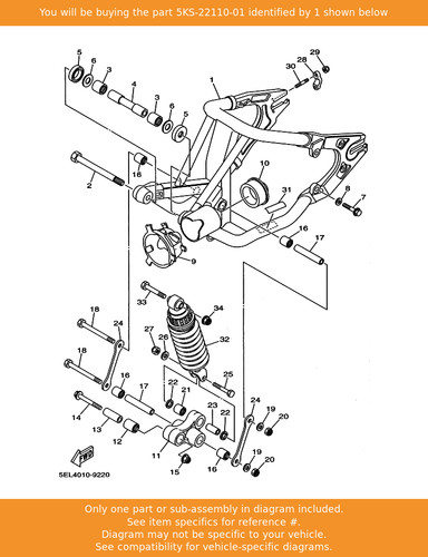 Yamaha rear arm - yamaha,