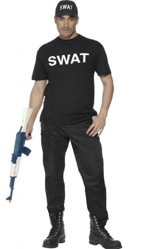 Swat officer adult costume - swat, (m)
