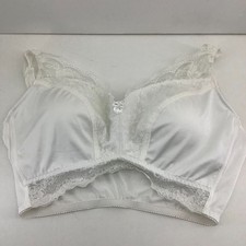 Rhonda Shear Ahh Bra White Lace Trim Comfort Bra SIZE 3X (3TG) Sleep Lounge