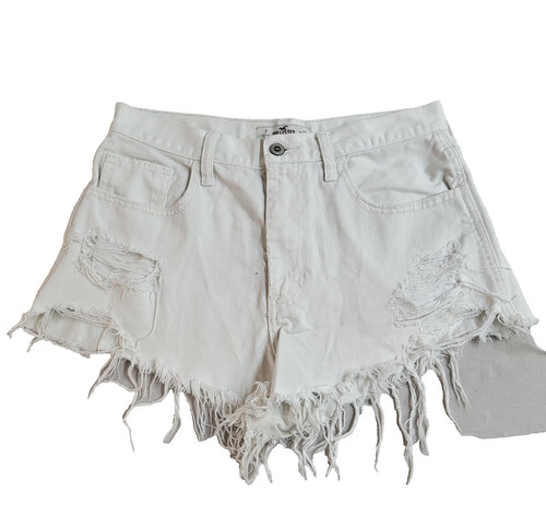 Hollister denim shorts white - hollister,