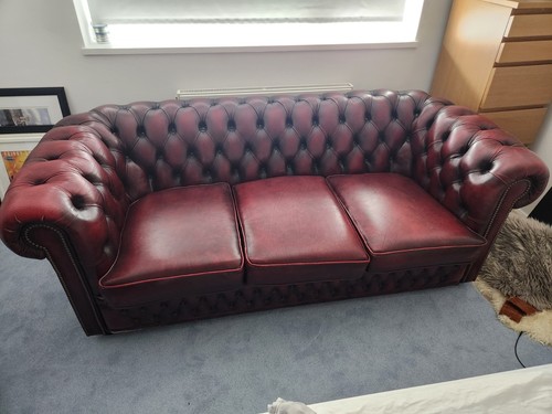 Gorgeous red oxblood leather - red,