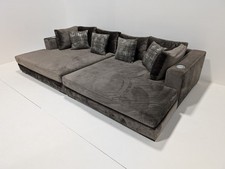 BESPOKE CUSTOM VELVET CINEMA SOFA CHAISE Good Condition SAVE £££