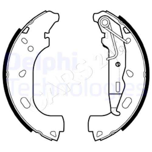 Brake shoe set for - shoe, opel
