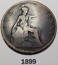 1899 Queen Victoria One Penny