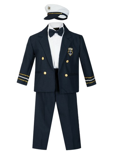 Kids navy blue white - blue, sailor