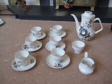 Coffee set by Aynsley 15 pieces China. Vintage