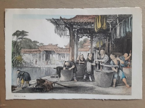 China canton barge men - canton, watch