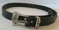 LEVI'S 501 BLACK LEATHER BELT