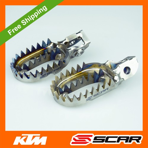 Titanium footpegs ktm exc excf - ktm,