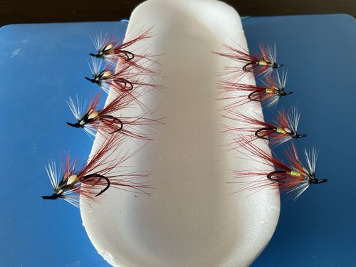 Four salmon flies bann - four,