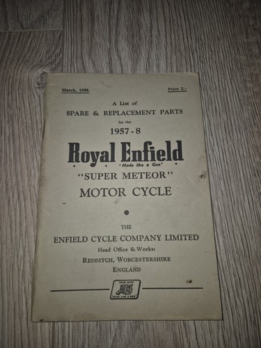 Vintage royal enfield spares - royal,