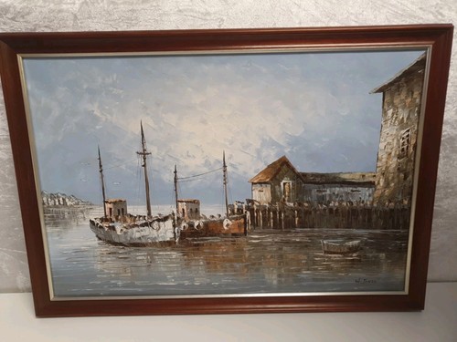 Framed signed jones - w.jones, on