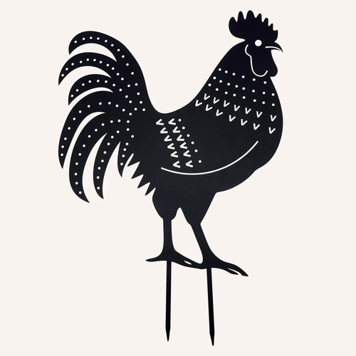 Handmade cockerel silhouette - cockerel,
