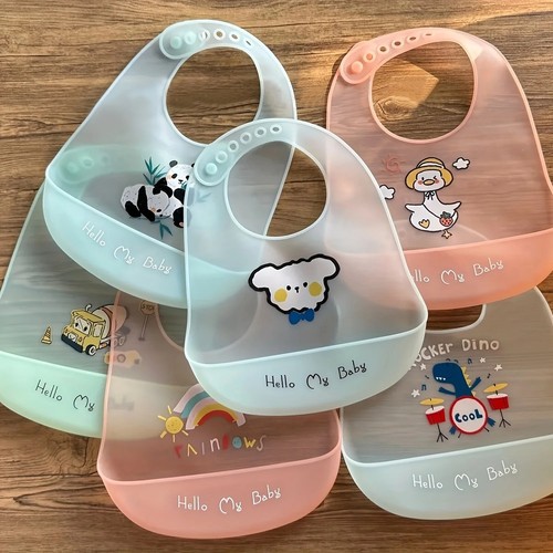 Baby silicone bib waterproof - baby,