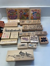 Mixed Wooden Mounted Stamps
