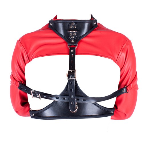 Red straight jacket open - red,