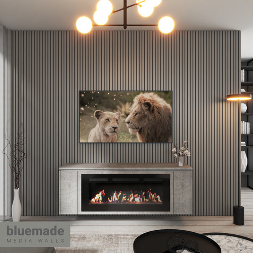 1500mm media wall - tv, furniture