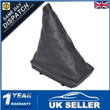 Black For Vauxhall Corsa C Tigra B Combo Pu Leather Handbrake Gaiter Cover Boot 