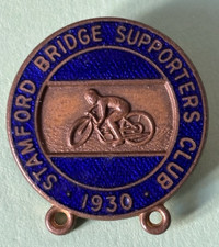 STAMFORD  BRIDGE  PENSIONERS   1930   GOLD  SPEEDWAY    BADGE