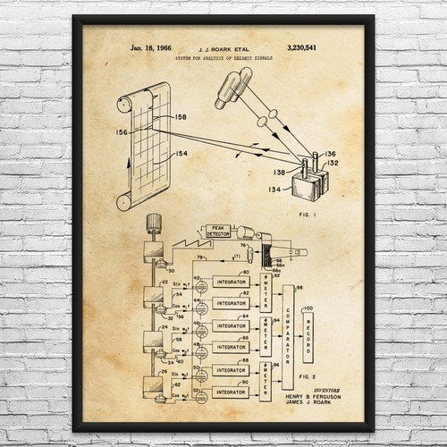 Seismograph patent wall - seismograph,