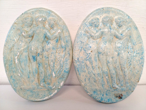 Lot light blue - 2, plaster