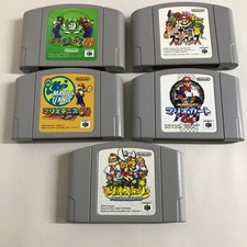 5 x Japanese N64 Games Nintendo 64 Mario Paper Smash Golf Tennis Kart Mario