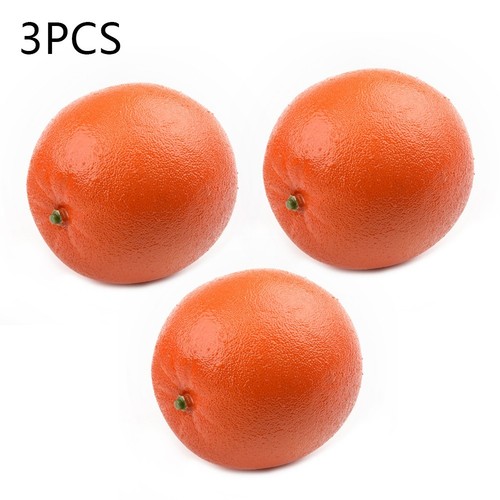 3pcs stylish oranges 8cm fake - 3pcs,