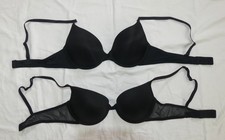 Set of 2 x Marks & Spencer Black Underwired Padded Bra Size 36B