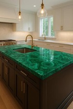 Handmade Malachite Countertop