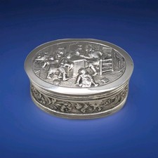 Antique dutch silver - dutch, box
