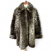 Vintage Faux Fur Leopard Print