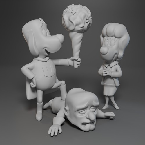 Underdog printed 24 4 - 3d,