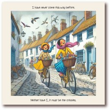 Birthday Card - Rude Ladies Bicycles Cobble - Blush & Whistle Cards - BW0022