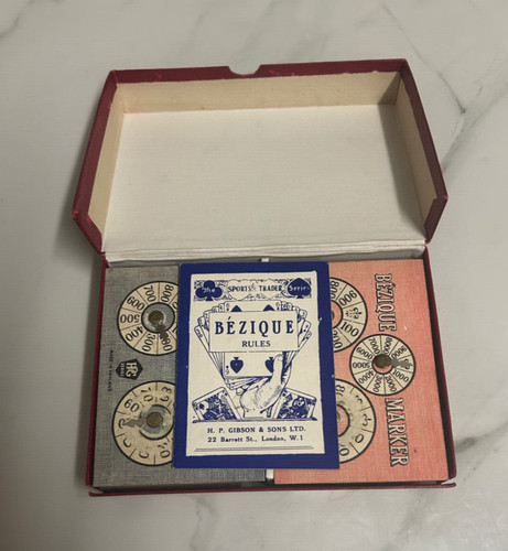 Vintage game bezique - game, by