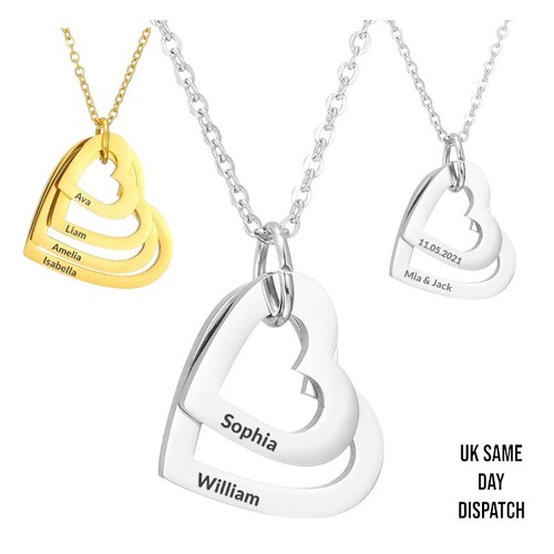 Personalized engraved heart - engraved,