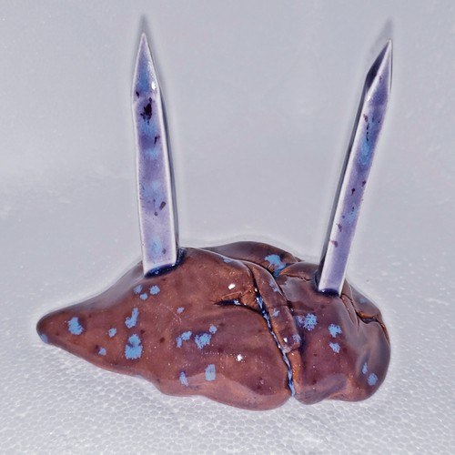 Clay food weight - dual, skewers