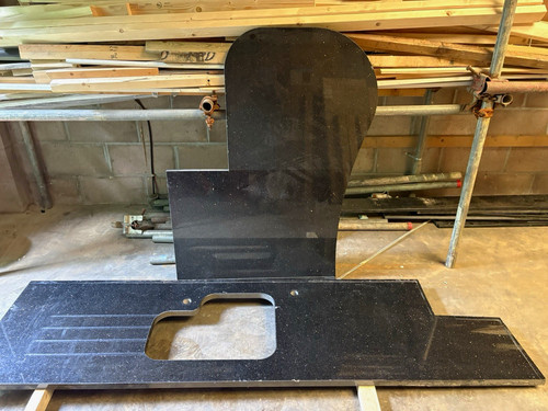 Black polished granite kitchen - granite,
