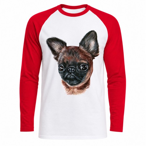 Cute dog baseball shirt - cute,