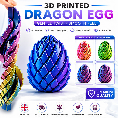 Printed dragon egg - dragon, crystal