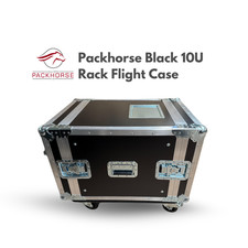 Packhorse Black 10U Rack Flight Case