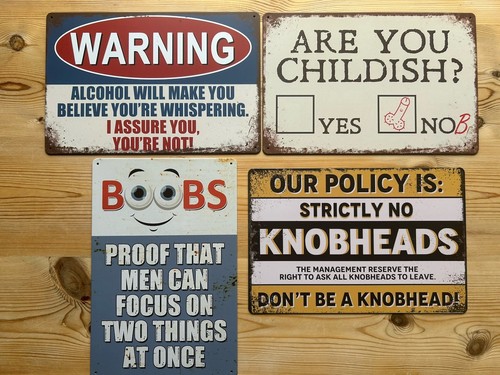 Retro metal signs - 4,