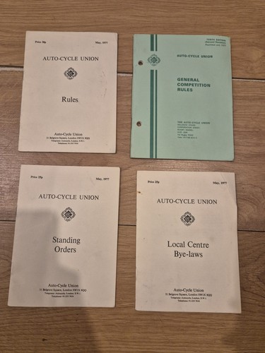1970s auto cycle union booklet - 1970s,