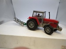 Britain's Massey Ferguson 3680 Farm Tractor With Reversable Plough Both Origina